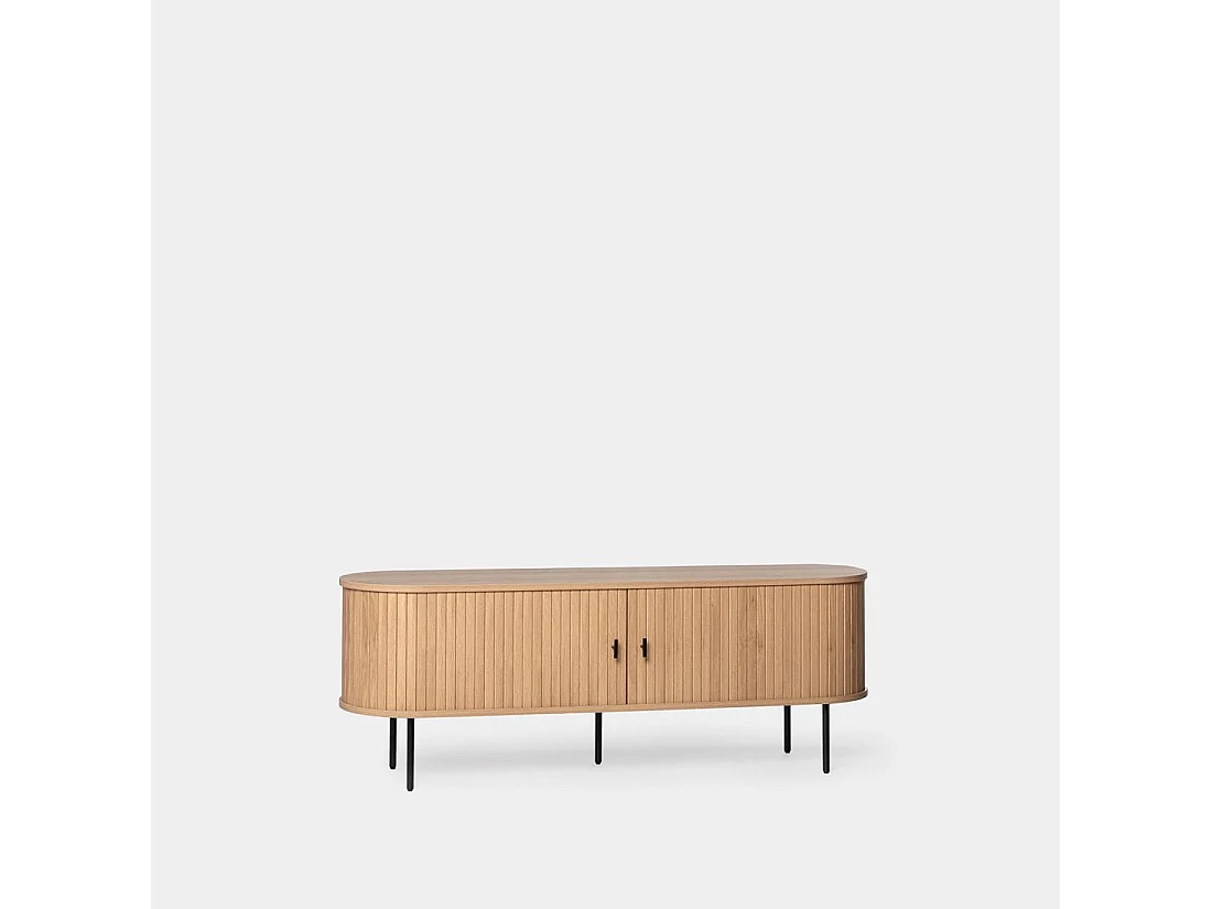Meuble TV en bois naturel 150x55 cm-Breda