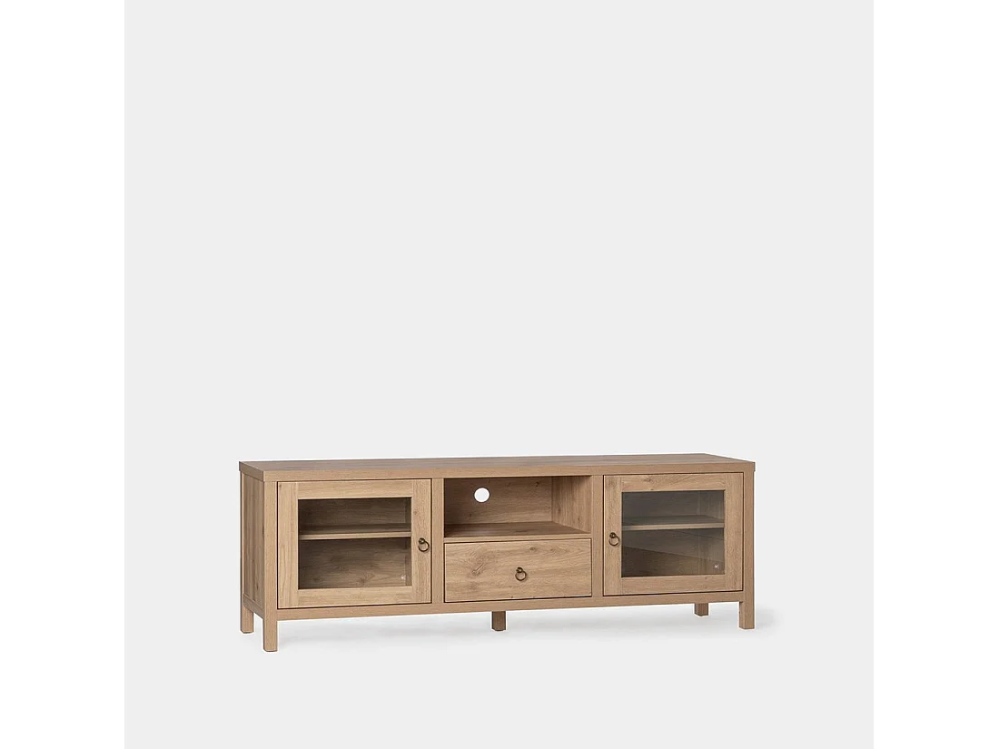 Meuble TV en bois naturel 160x60 cm-Livorno