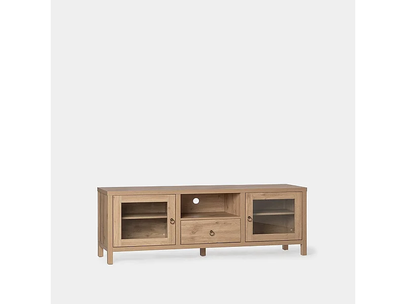 Meuble TV en bois naturel 160x60 cm-Livorno
