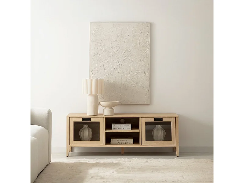 Mueble Tv de Madera Natural 50 x 140- Edan