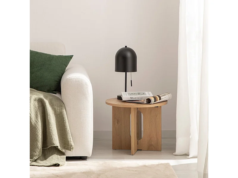 Mesa auxiliar de Madera Natural 40 x 50- Mia