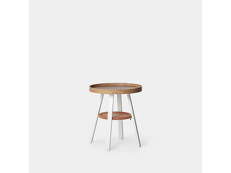 Table d'appoint en bois naturel 50x55 cm-Birta