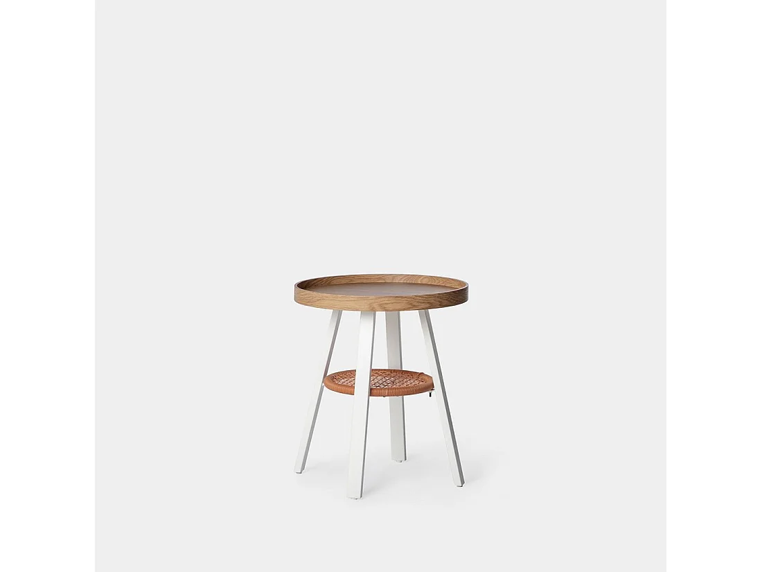 Table d'appoint en bois naturel 50x55 cm-Birta