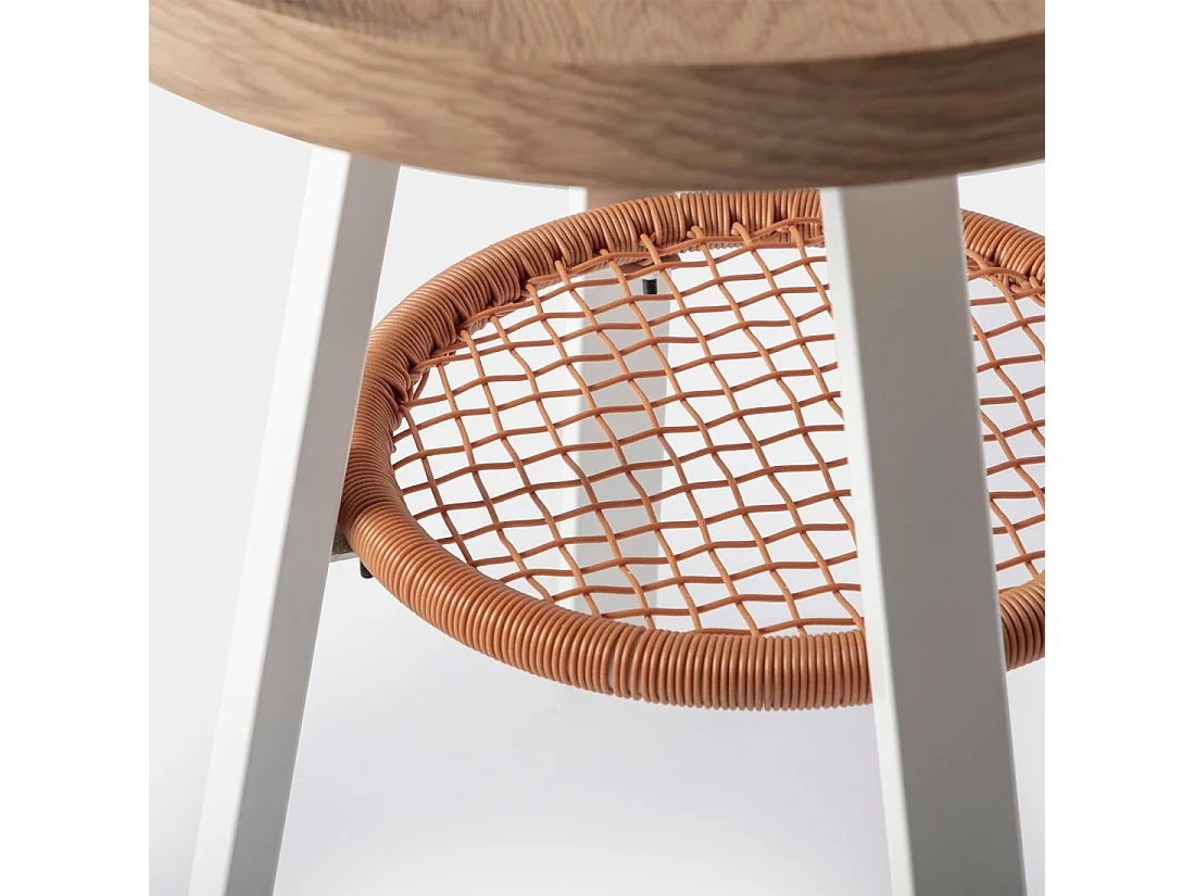 Table d'appoint en bois naturel 50x55 cm-Birta