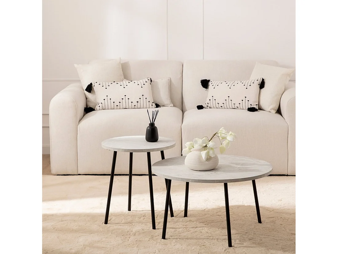 Mesa auxiliar de Lacado Negro 50 x 45- Siena