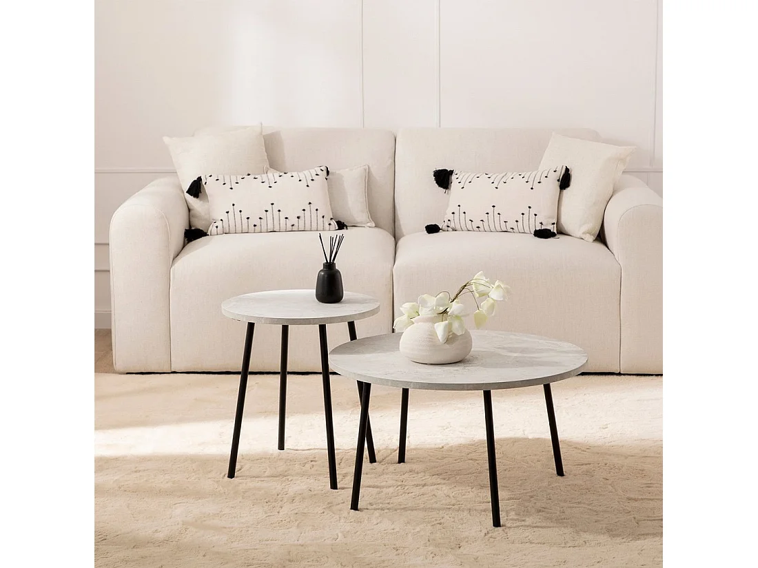 Mesa auxiliar de Lacado Negro 50 x 45- Siena
