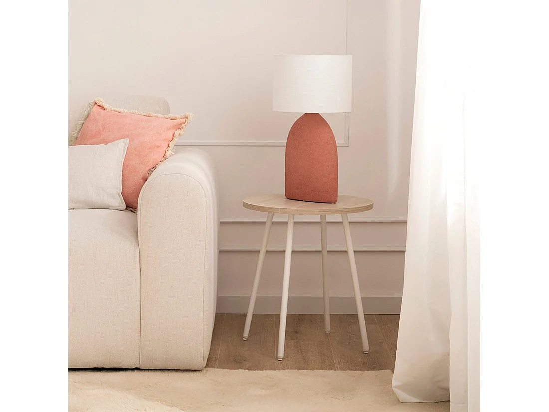 Table d'appoint en bois naturel 45x50 cm-Siena