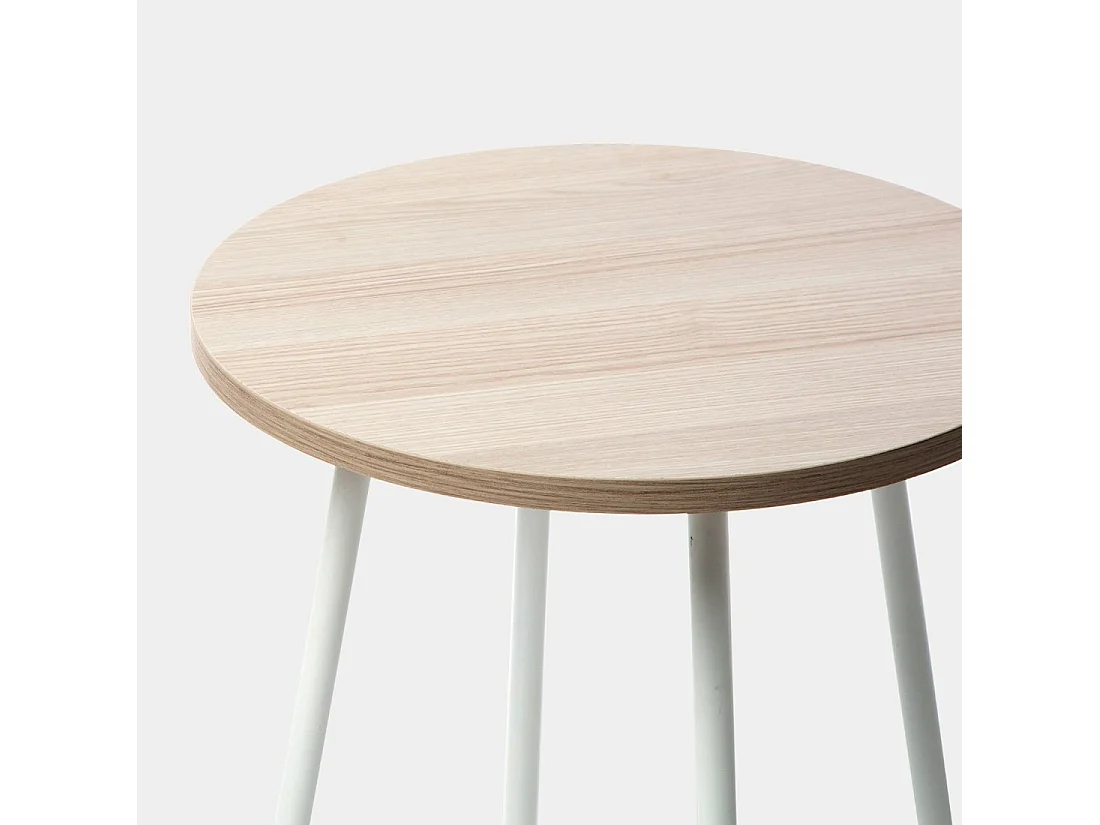 Table d'appoint en bois naturel 45x50 cm-Siena