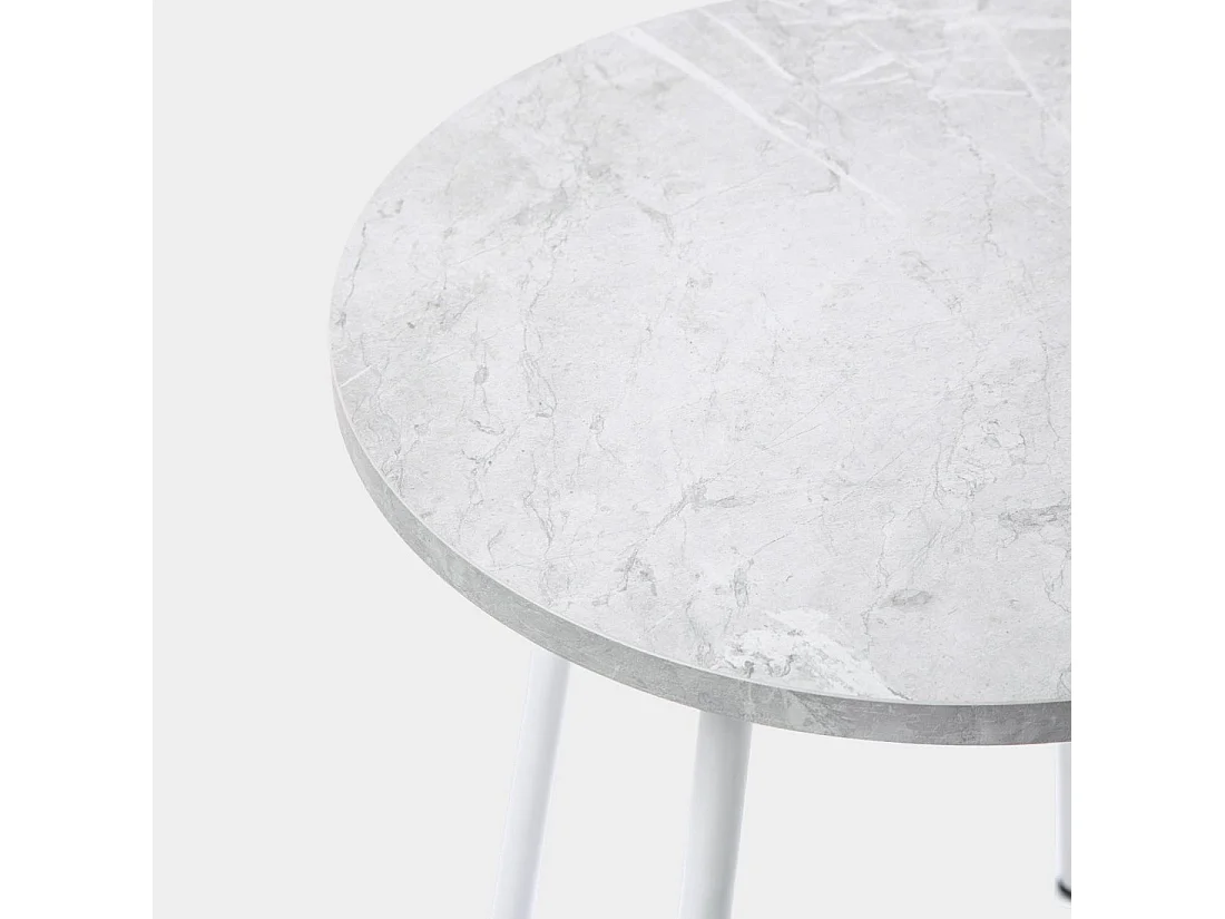 Mesa auxiliar de Madera Blanco 50 x 45- Siena