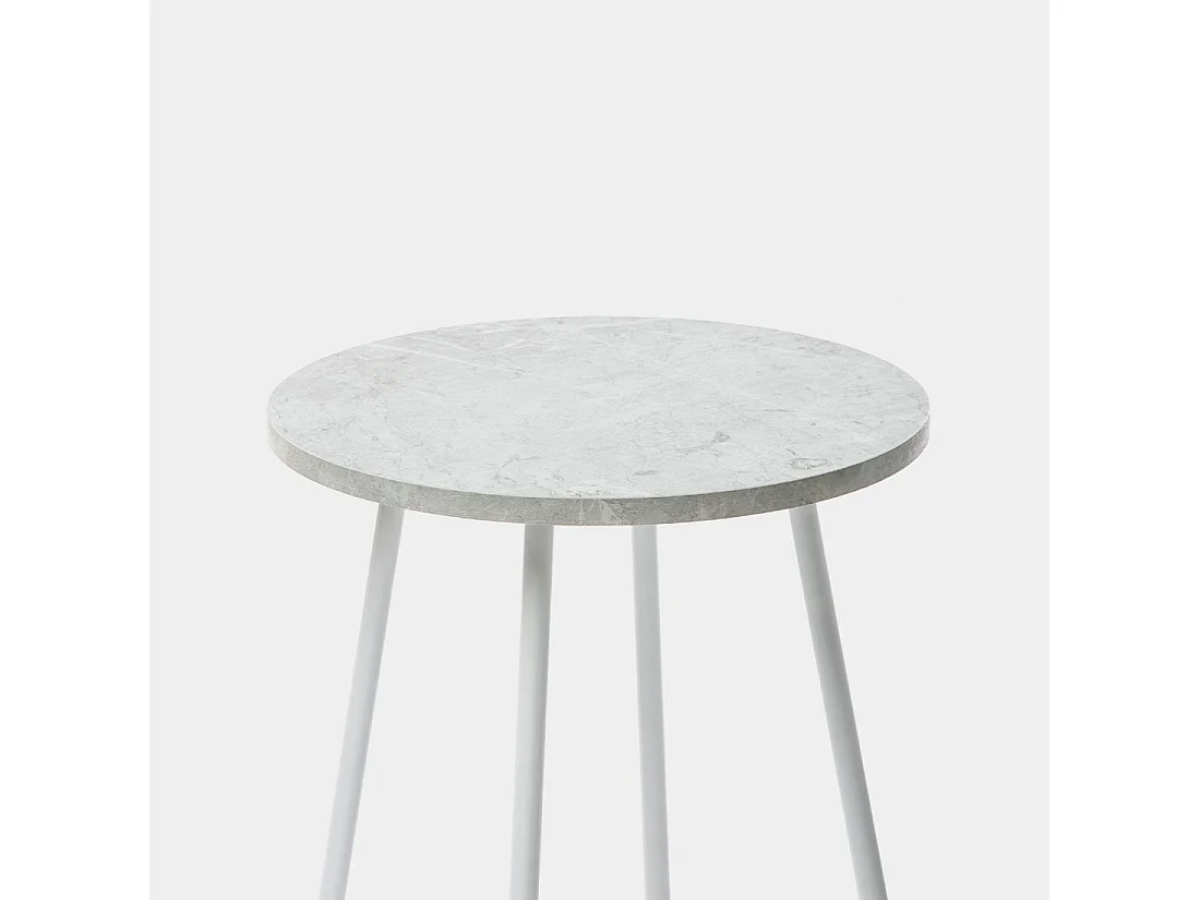 Mesa auxiliar de Madera Blanco 50 x 45- Siena