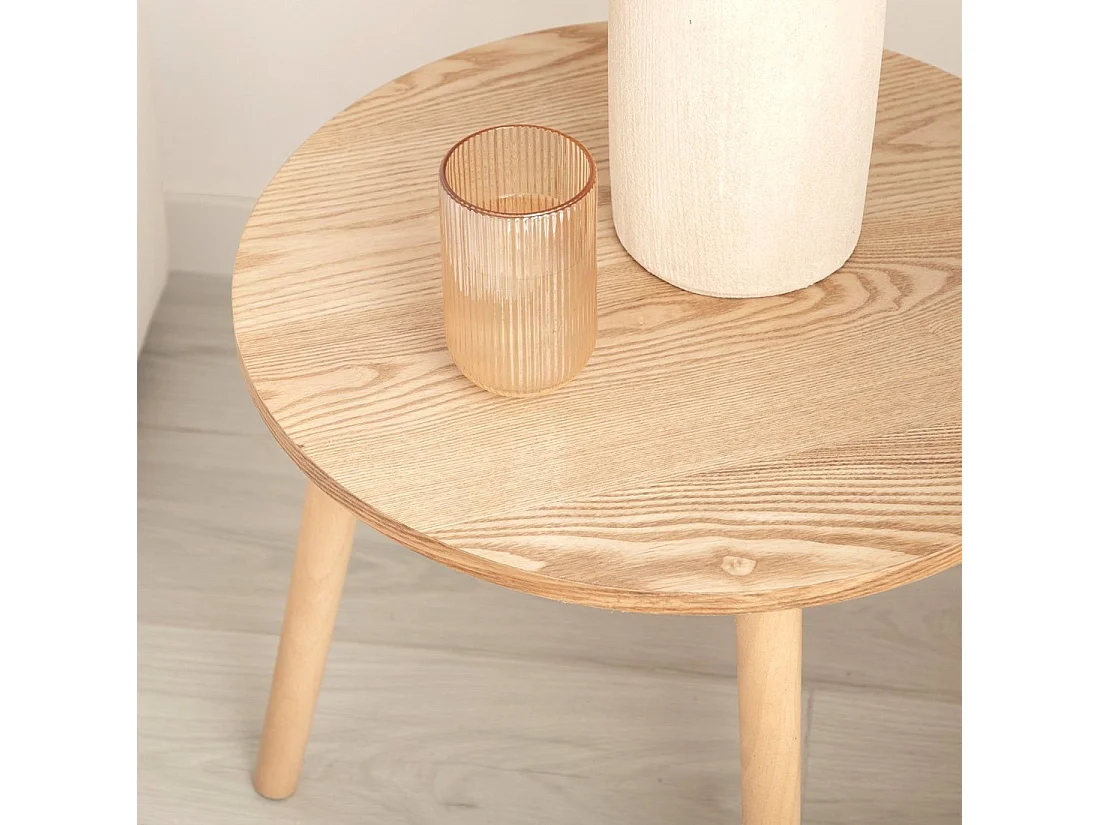 Mesa auxiliar de Madera Natural 38 x 50- Hous