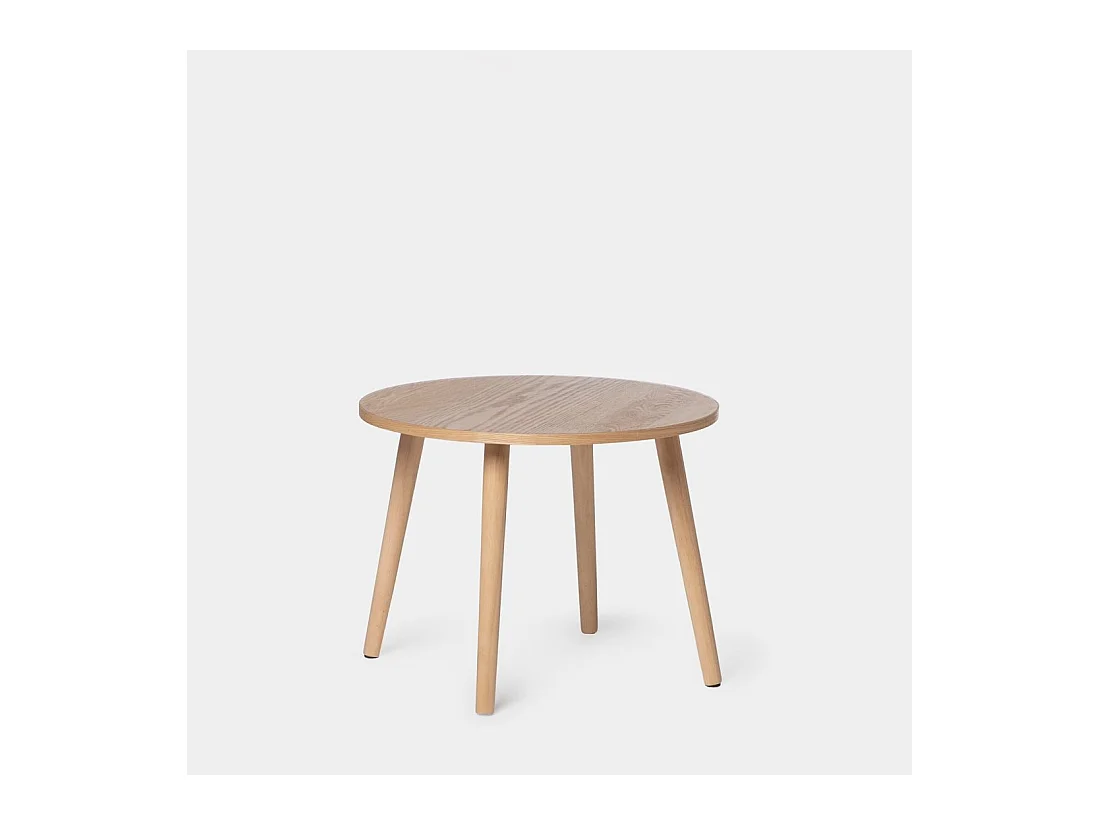 Table d'appoint en bois naturel 50x38 cm-Hous