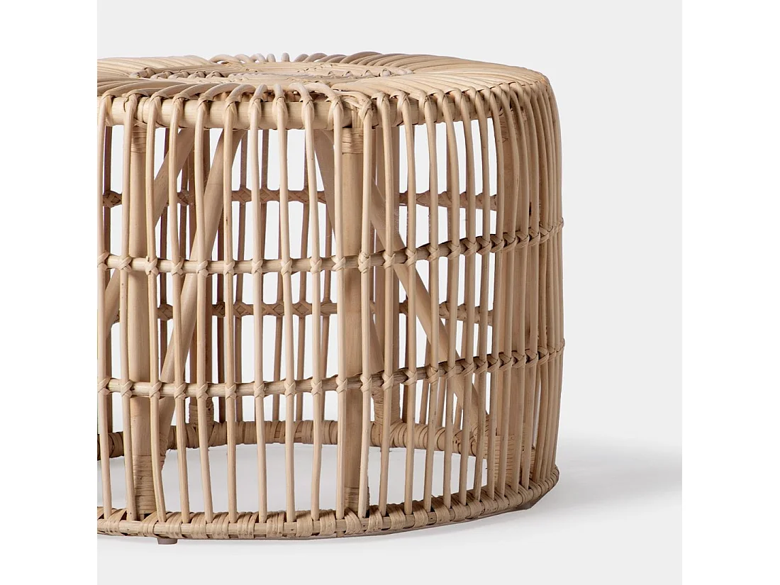 Mesa de centro fija de Ratán natural Natural 45 x 60- Sua