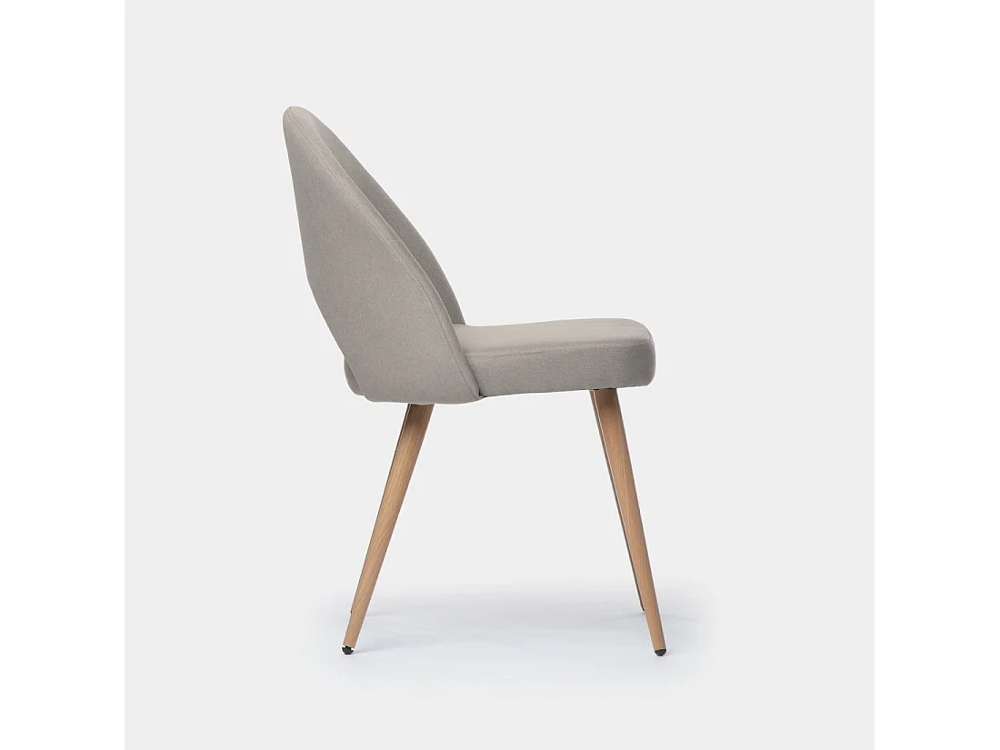 Silla de comedor de Tela Gris topo 85 x 49- Blair