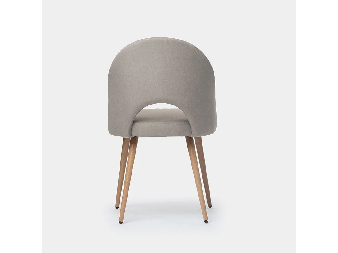 Silla de comedor de Tela Gris topo 85 x 49- Blair