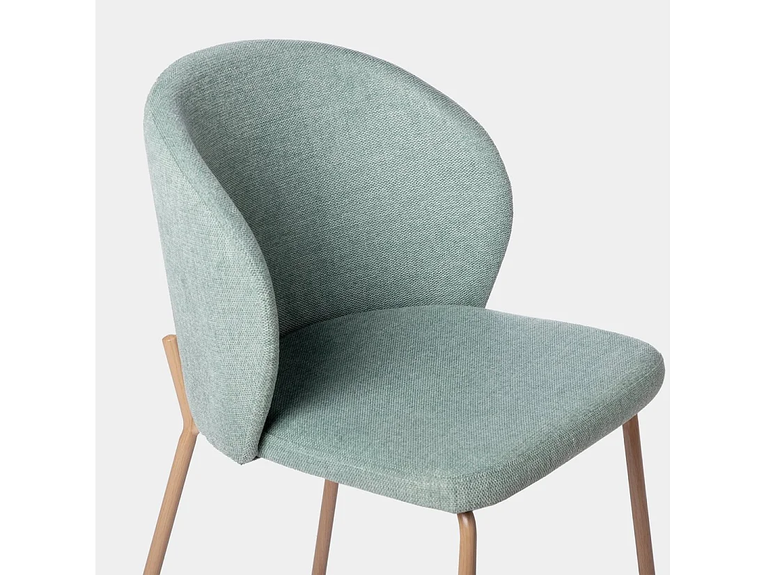 Silla de comedor de Tela Menta 80 x 49- Norah