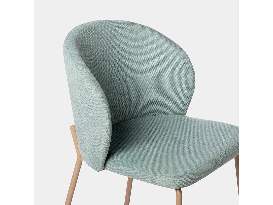 Silla de comedor de Tela Menta 80 x 49- Norah