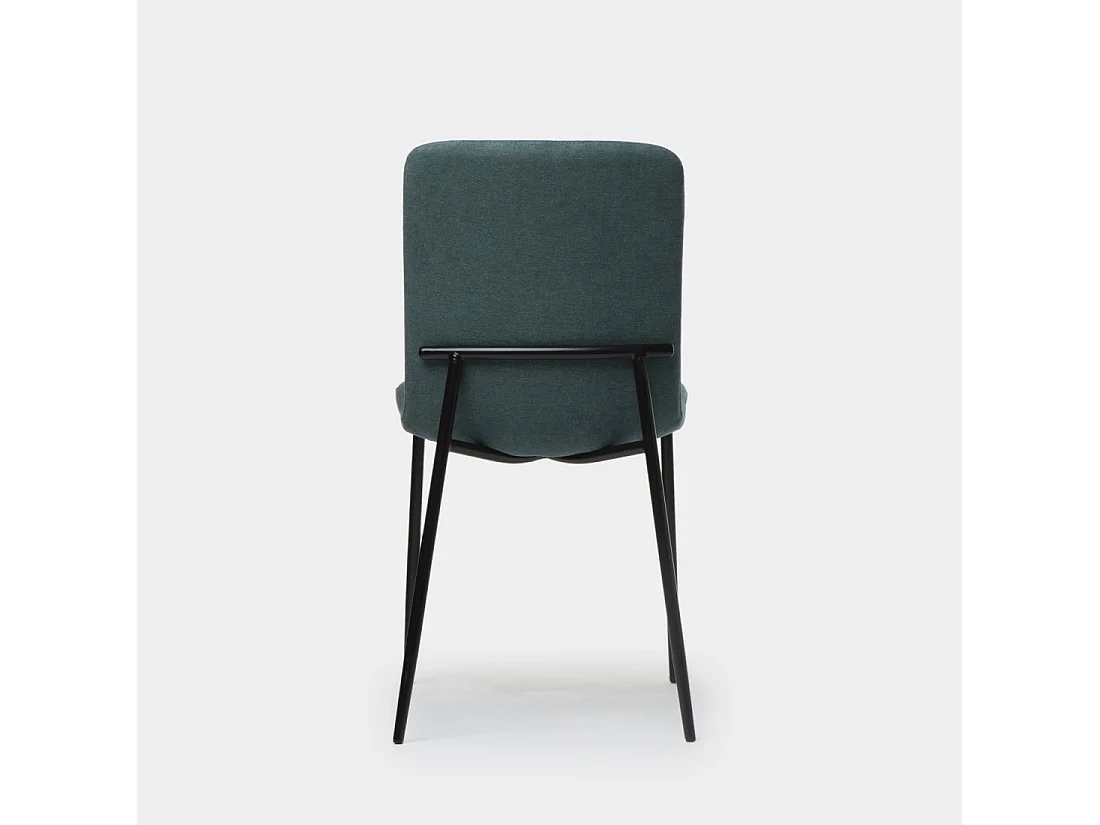 Chaise de salle à manger en tissu vert foncé 45x83 cm-Eryn