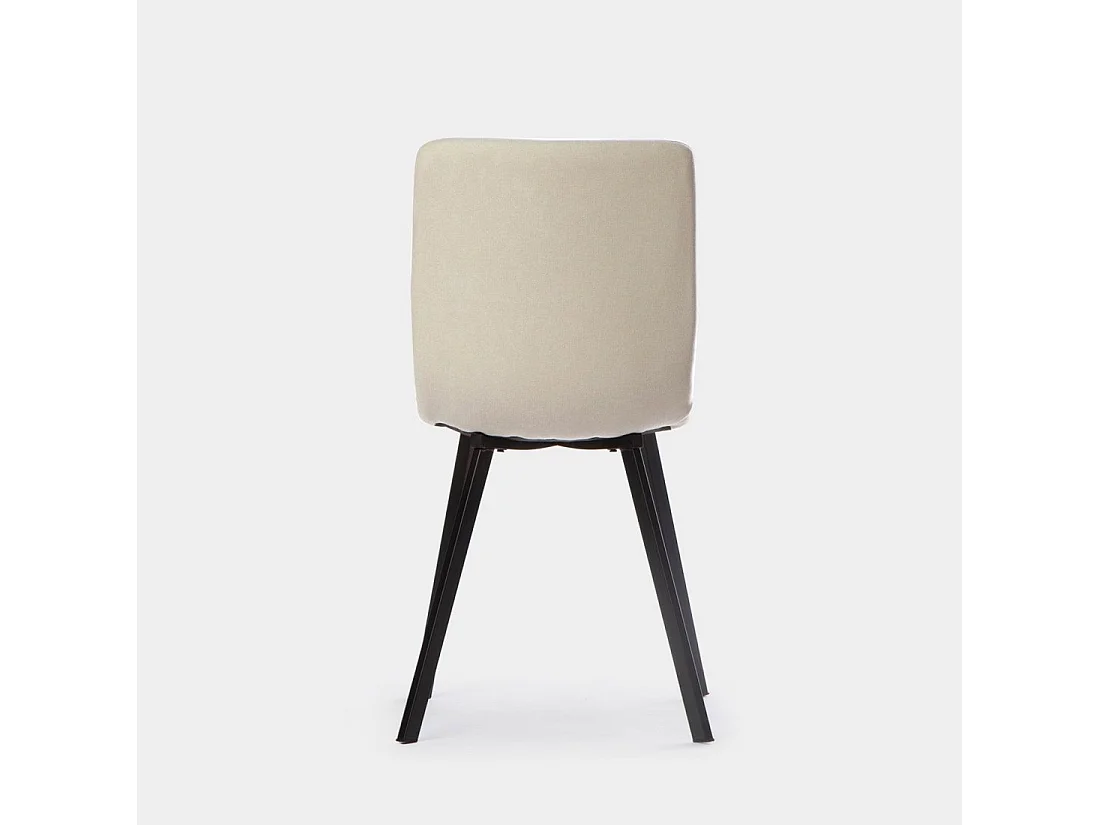 Silla de comedor de Tela Beige 87 x 43- Maia