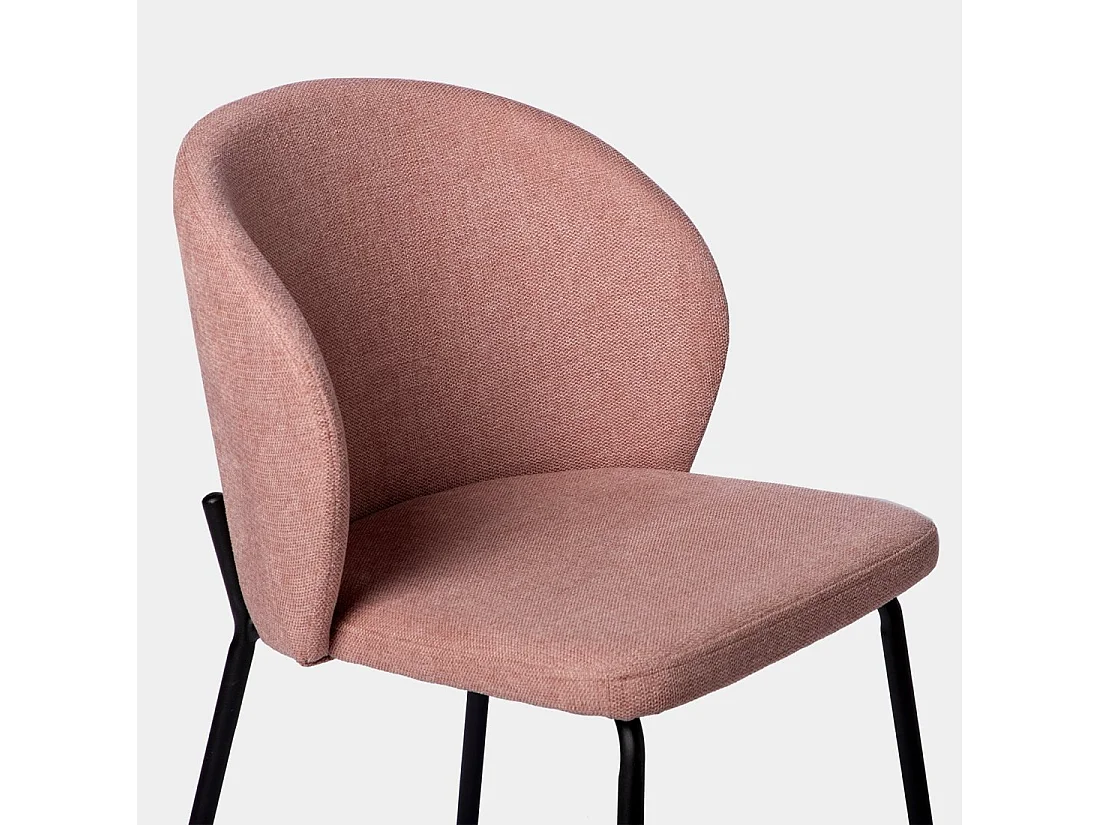 Silla de comedor de Tela Rosa 80 x 49- Norah