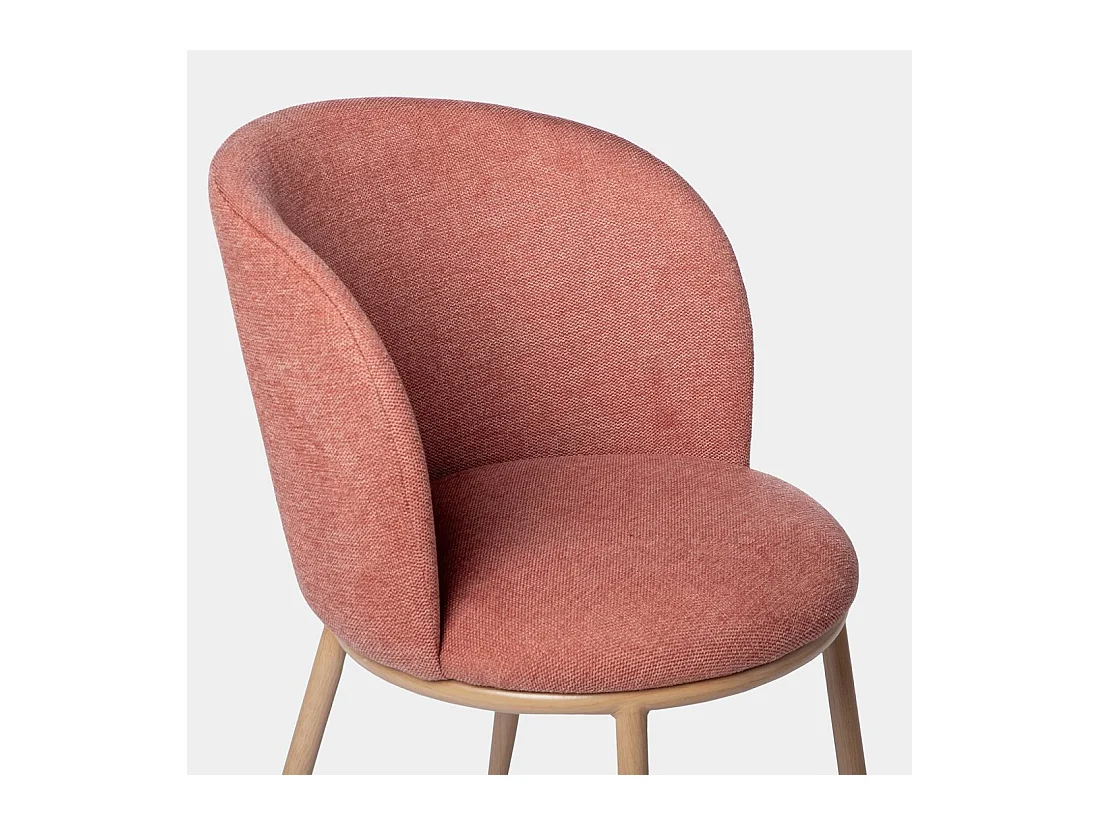 Silla de comedor de Tela Terracota 80 x 51- Nolan