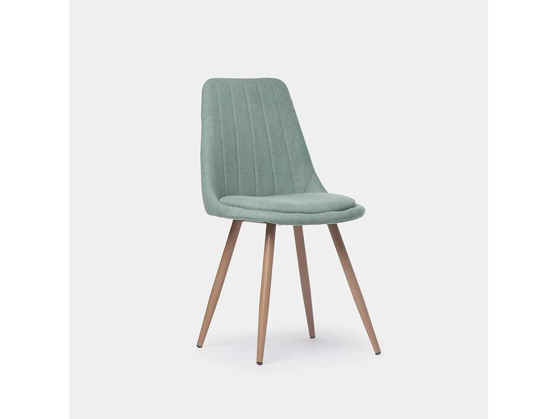 Chaise de salle à manger en tissu menthe 47x87 cm-Ingrid