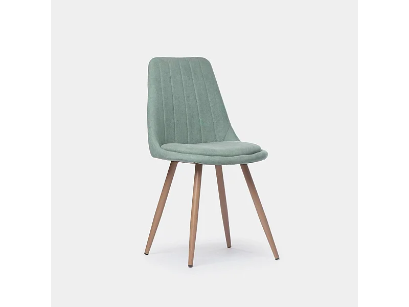 Chaise de salle à manger en tissu menthe 47x87 cm-Ingrid