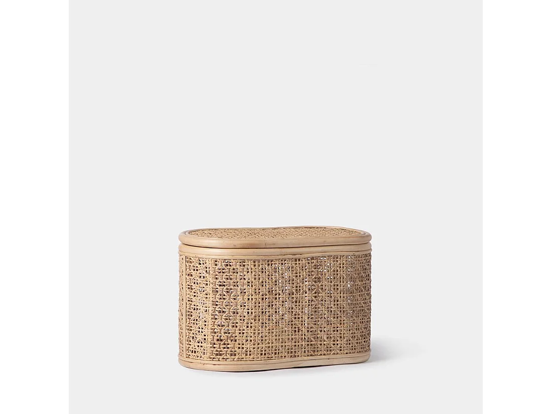 Coffre en fibre synthétique naturel 60x40 cm-Sima