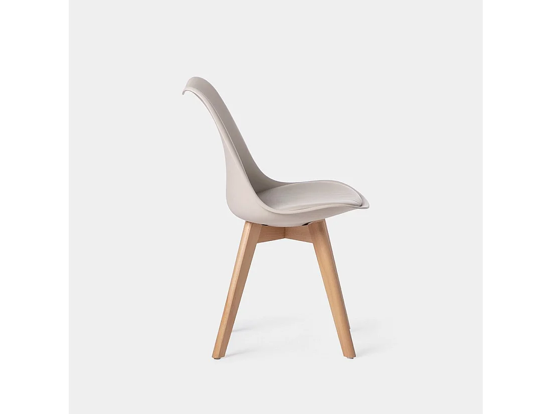 Packs 4 sillas Beige 48 x 82 cm