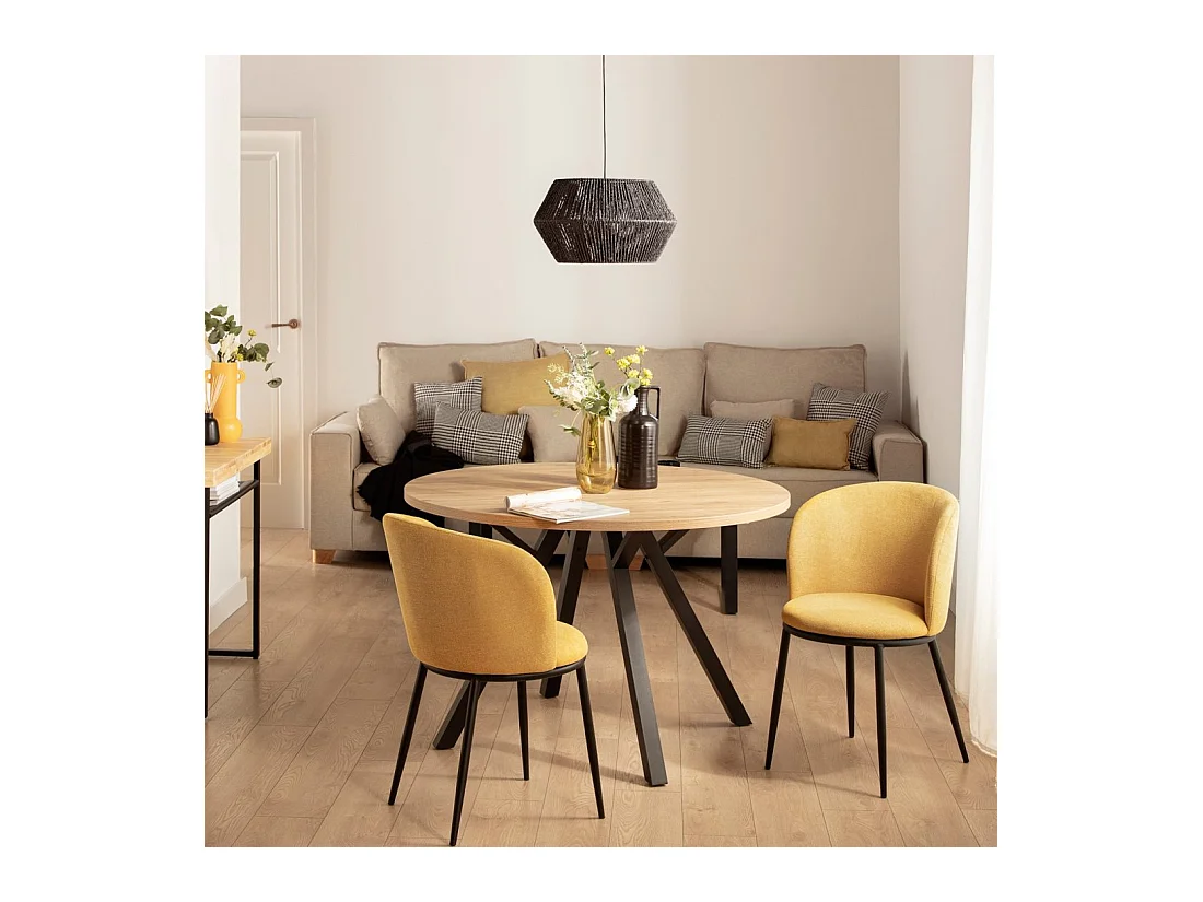 Packs 2 sillas Mostaza 51 x 80 cm