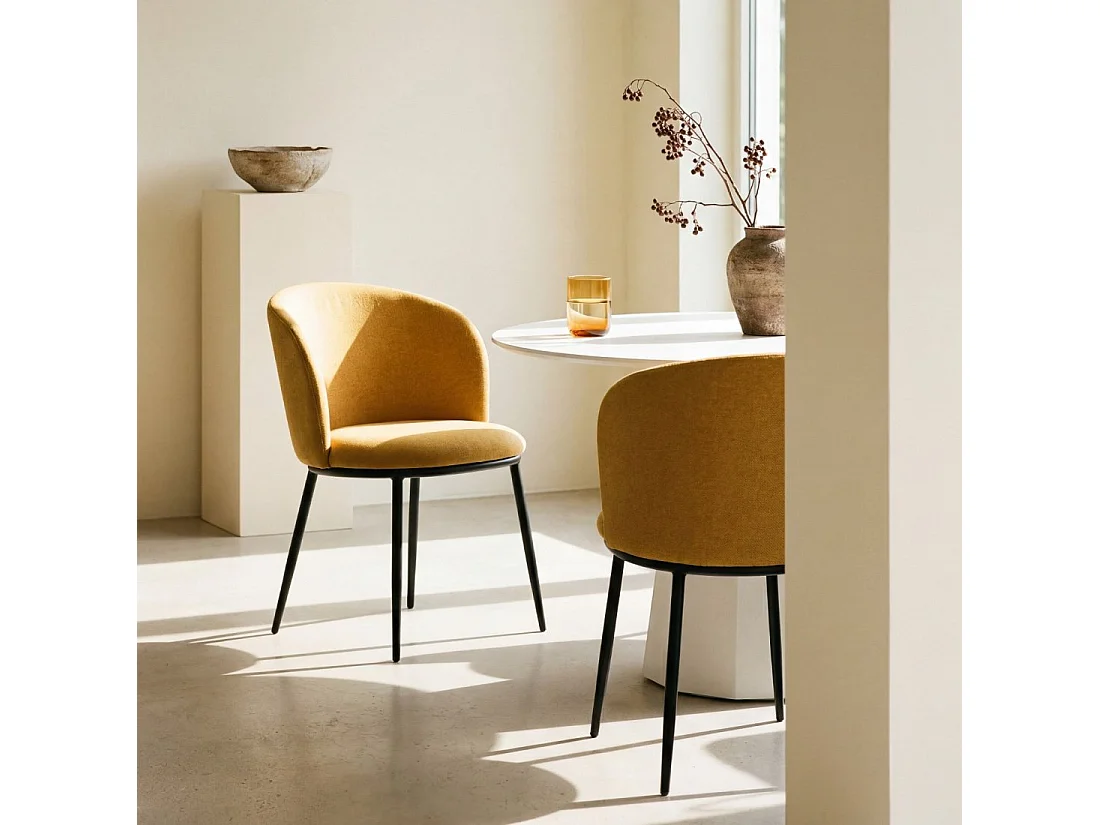 Packs 2 sillas Mostaza 51 x 80 cm