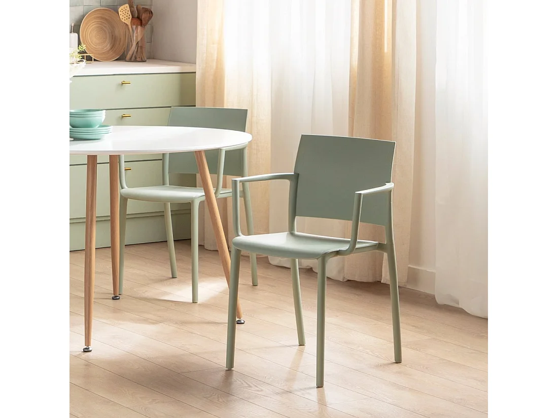 Packs 4 sillas Verde 56 x 80 cm