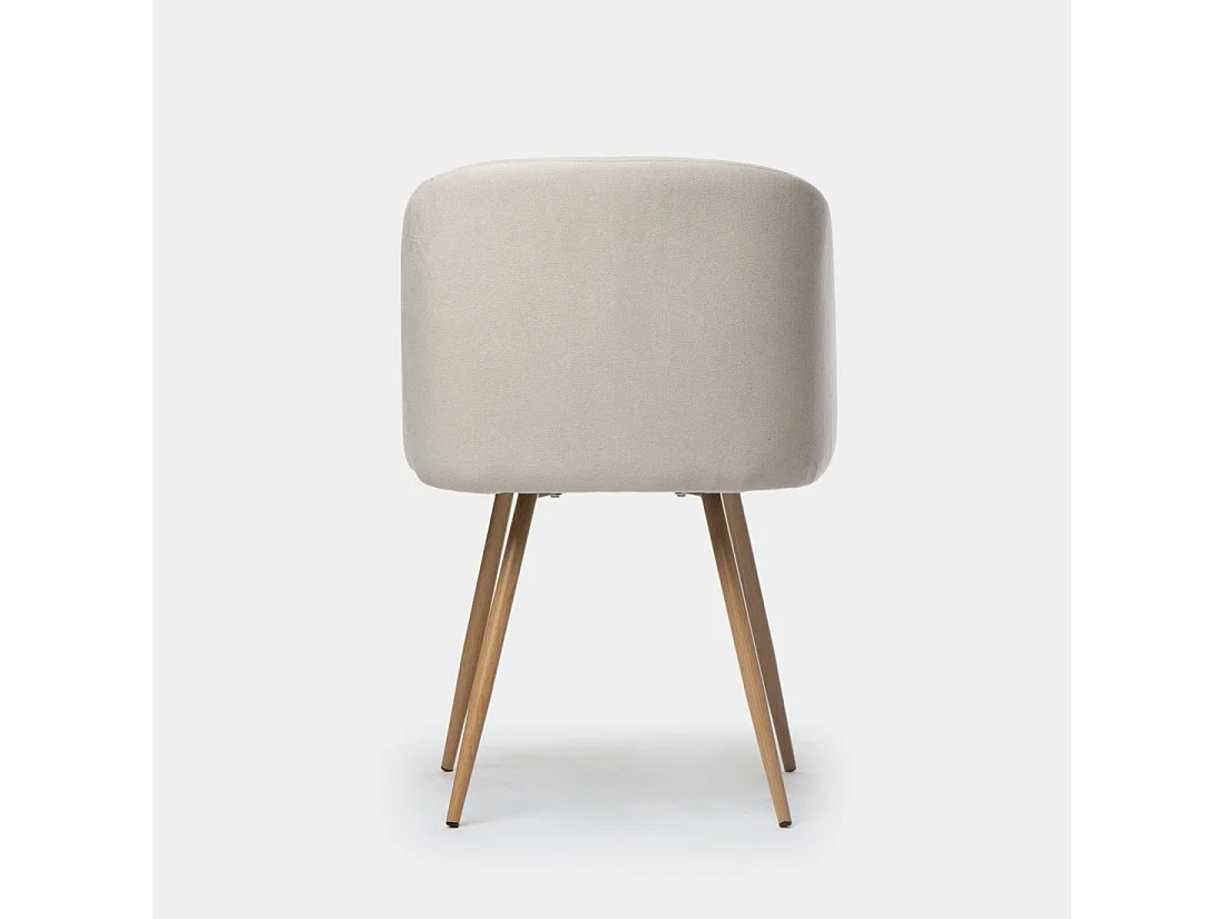 Silla de comedor de Tela Beige 82 x 54- Scot