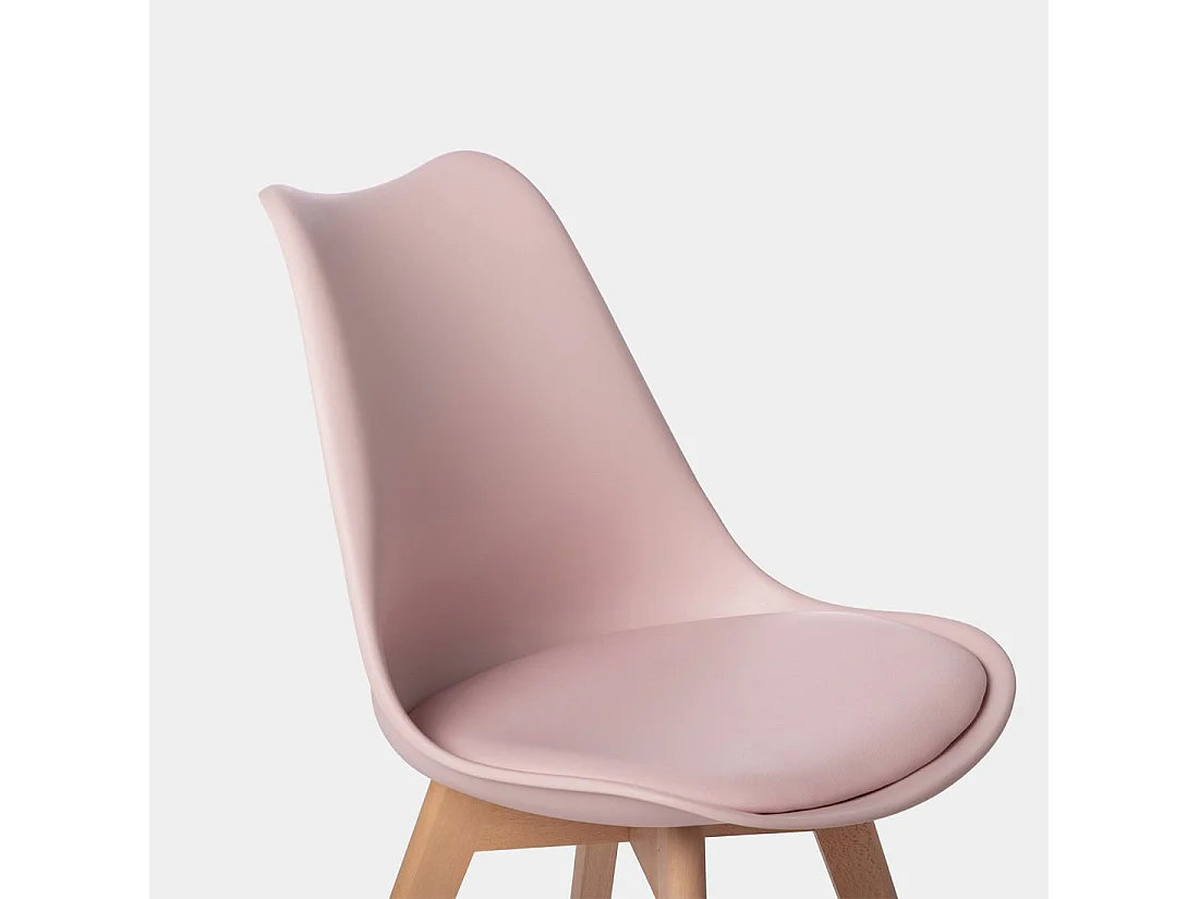 Packs 4 sillas Rosa 48 x 82 cm