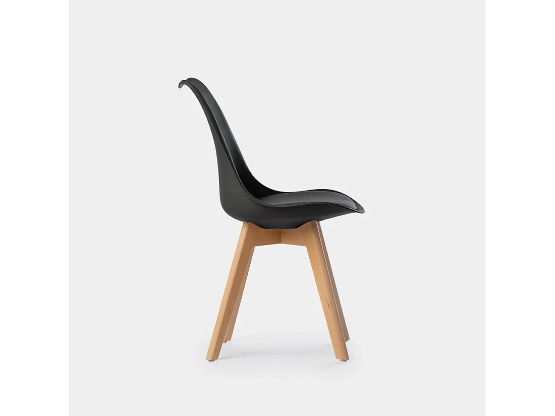 Packs 4 sillas Negro 48 x 82 cm