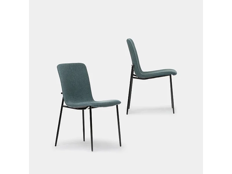 Packs 2 sillas Verde oscuro 45 x 83 cm