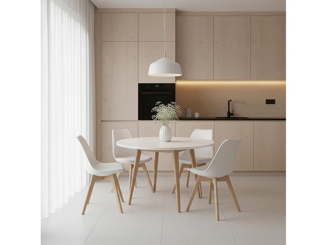 Packs 4 sillas Blanco 48 x 82 cm