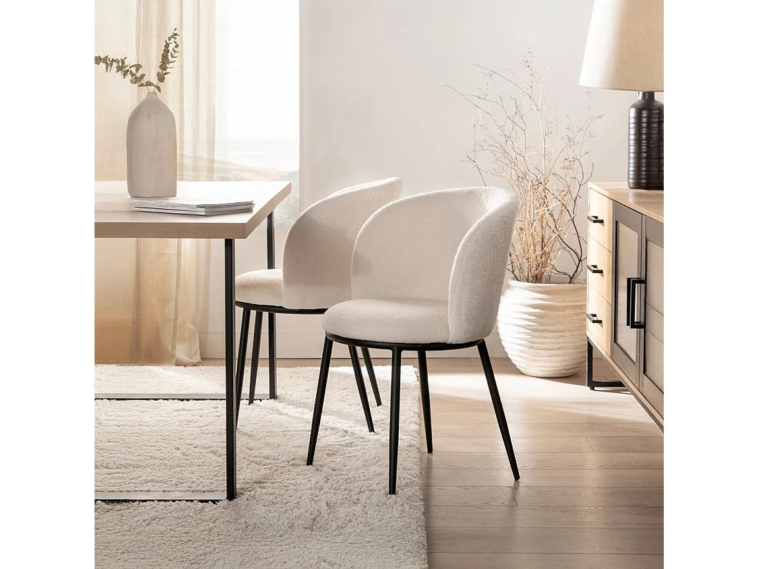 Packs 2 sillas Blanco 51 x 80 cm