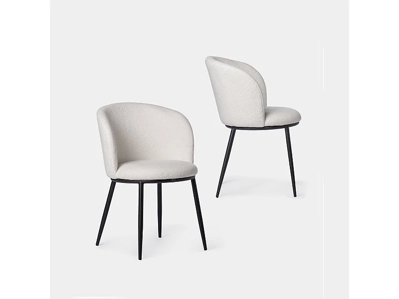 Packs 2 sillas Blanco 51 x 80 cm