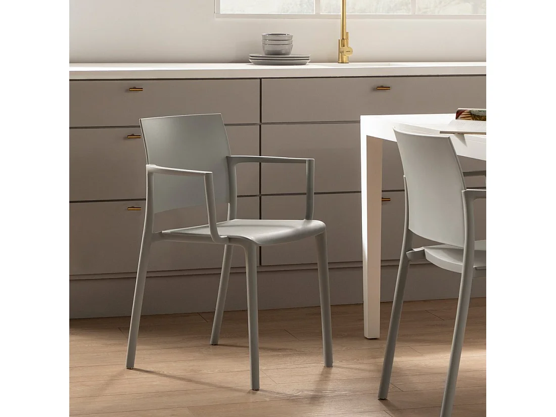 Packs 4 sillas Gris 56 x 80 cm