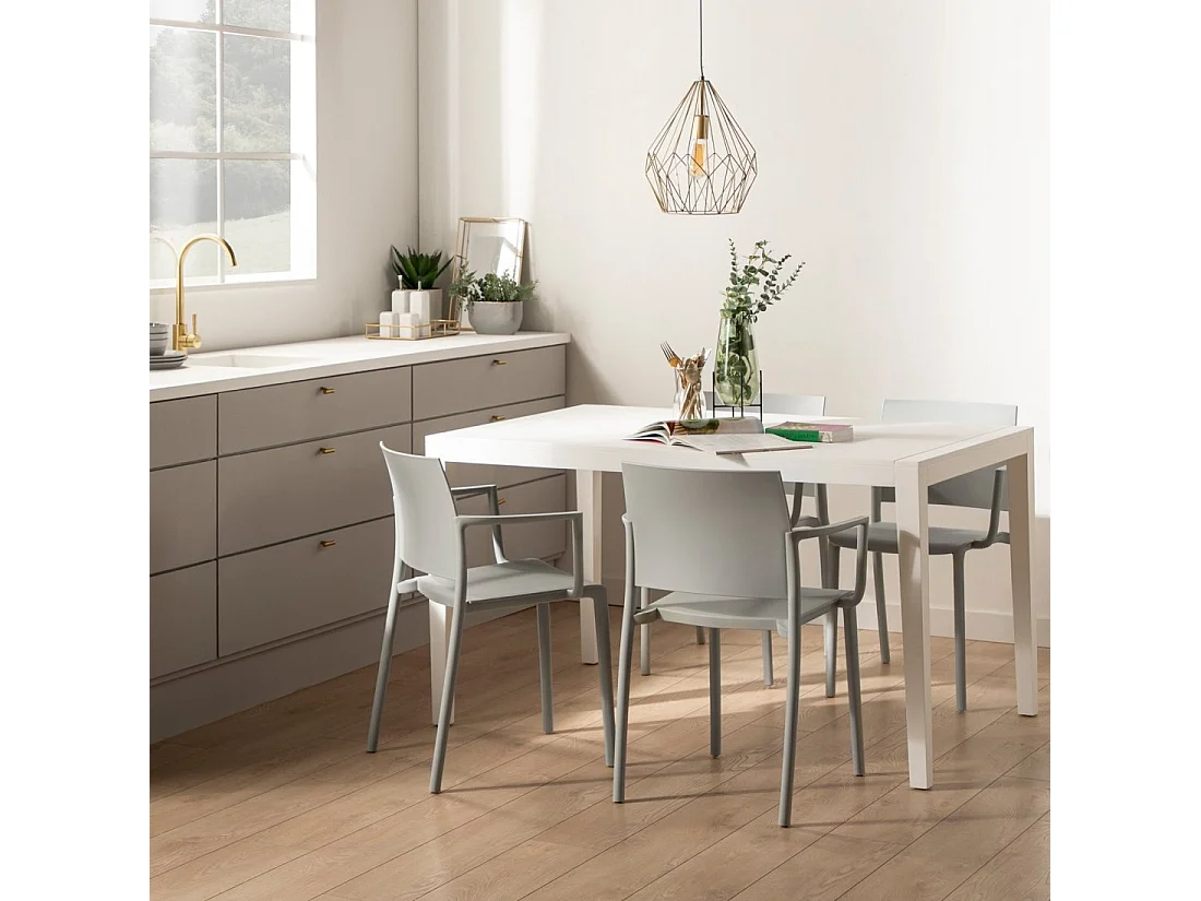 Packs 4 sillas Gris 56 x 80 cm