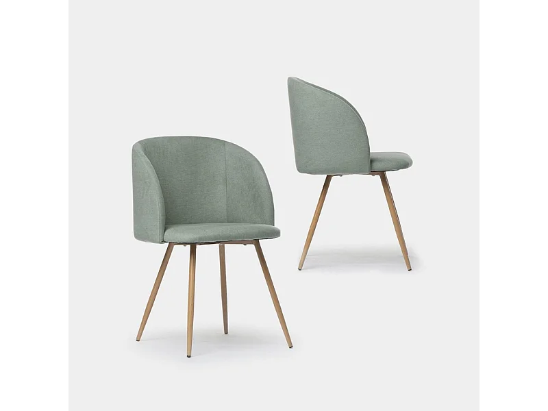 Packs 2 sillas Verde 54 x 82 cm