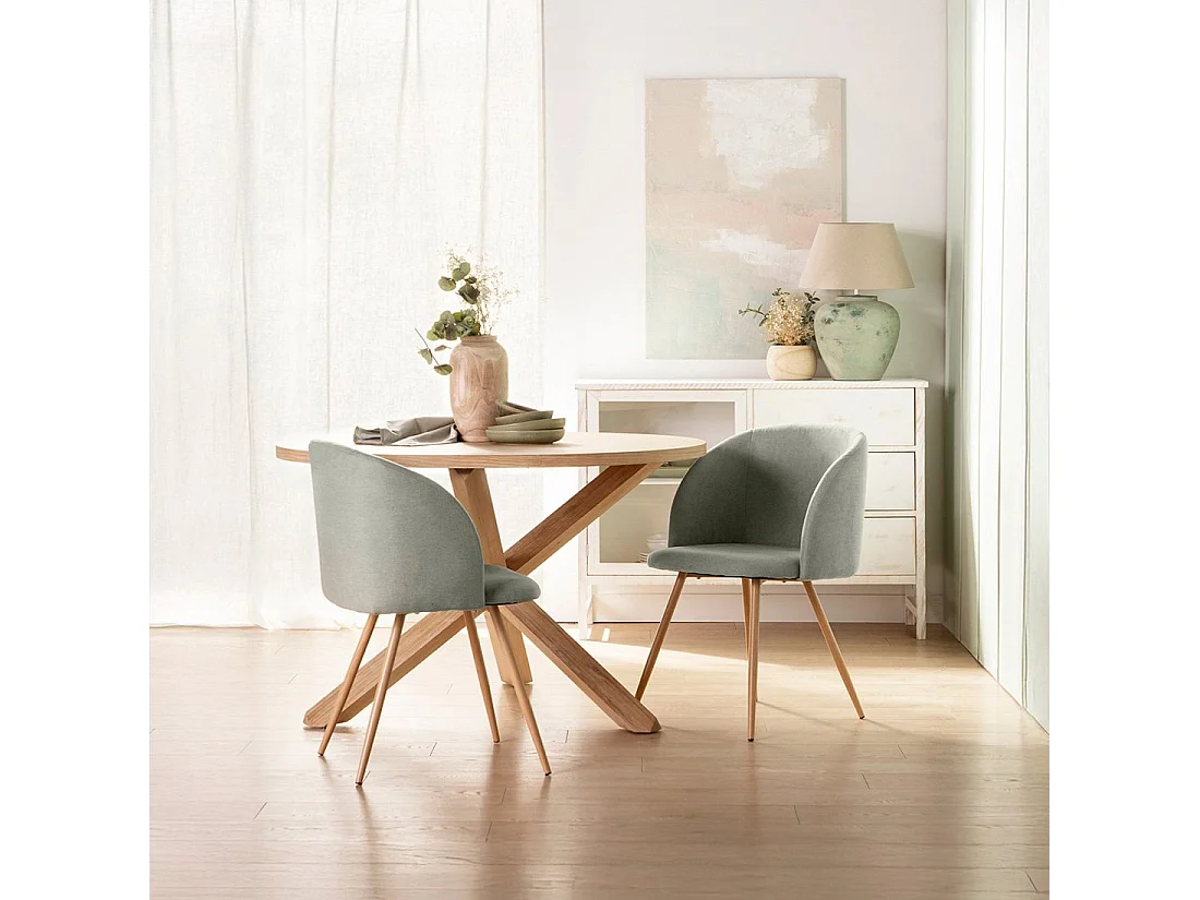 Packs 2 sillas Verde 54 x 82 cm