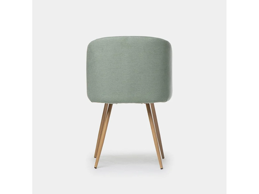 Chaise de salle à manger en tissu vert 54x82 cm-Scot