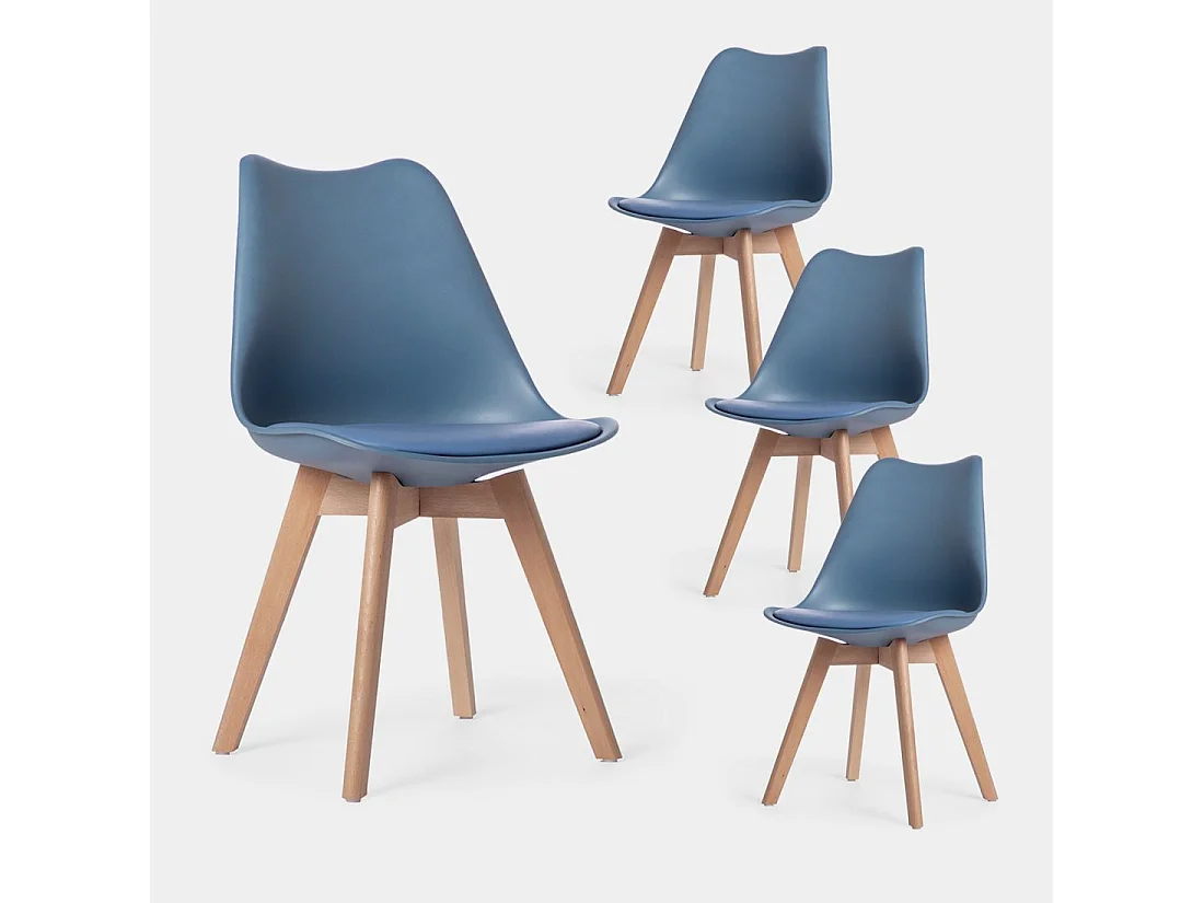 Silla polipropileno de Plástico Azul 82 x 48- Kler