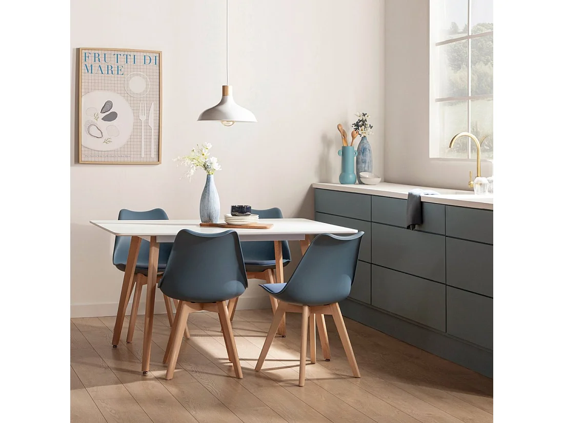 Silla polipropileno de Plástico Azul 82 x 48- Kler