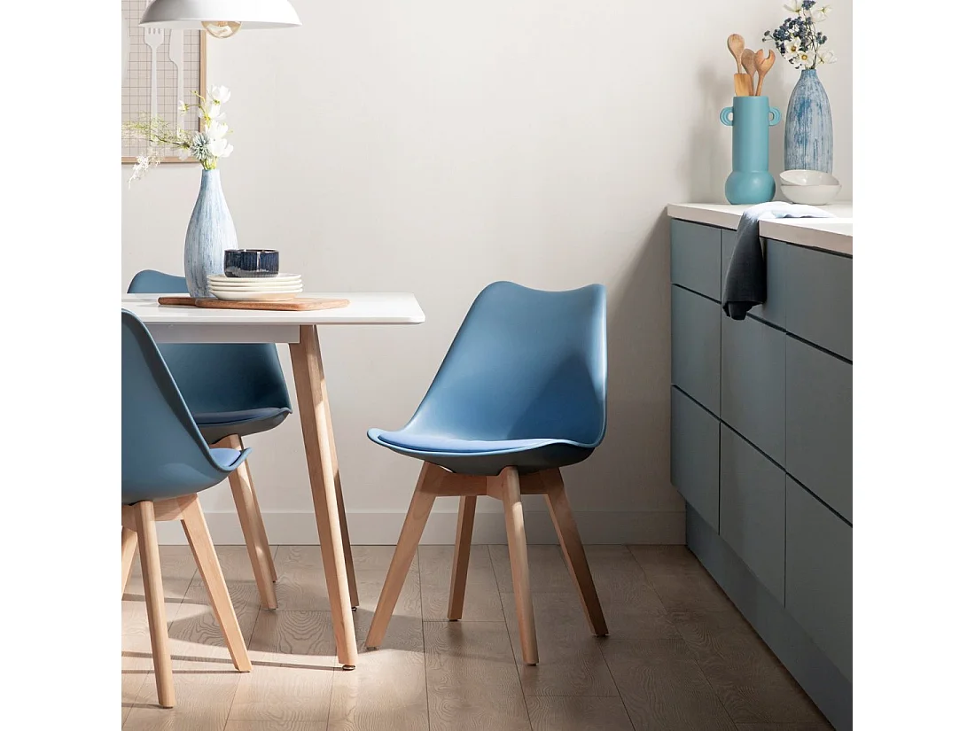 Silla polipropileno de Plástico Azul 82 x 48- Kler