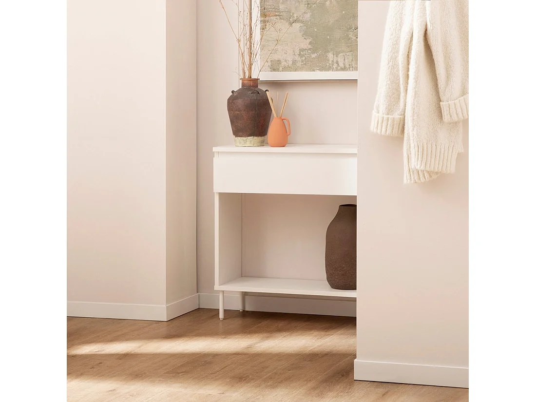 Mueble recibidor de Lacado Blanco 79 x 80- Esben