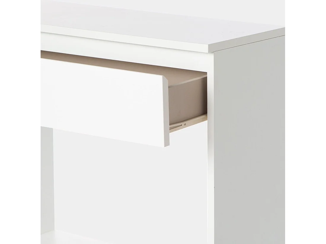 Meuble d'entrée en laqué blanc 80x79 cm-Esben