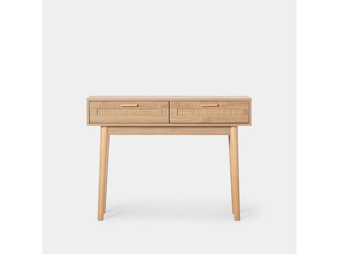 Meuble d'entrée en rotin naturel naturel 100x75 cm-Tahiti